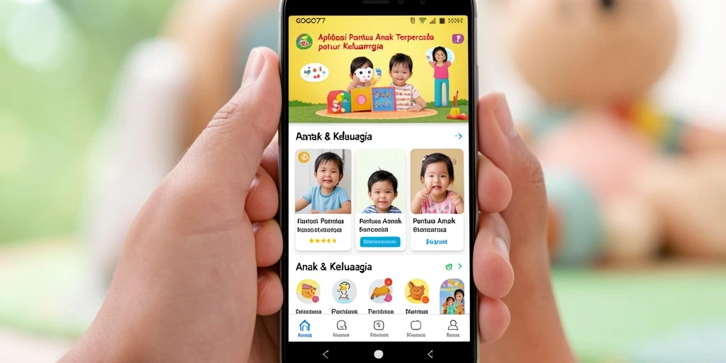 Tampilan antarmuka GOGO77 yang ramah anak dan intuitif.