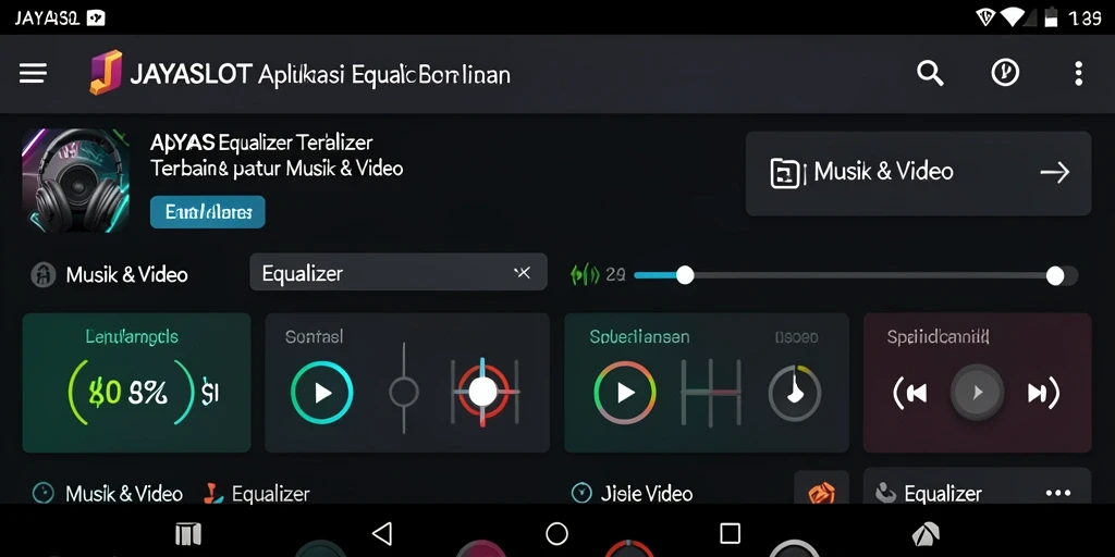 Antarmuka JAYASLOT yang intuitif dengan fitur Equalizer yang canggih.