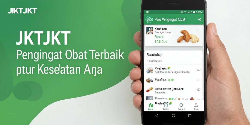 Antarmuka intuitif JKTJKT untuk pengingat obat.
