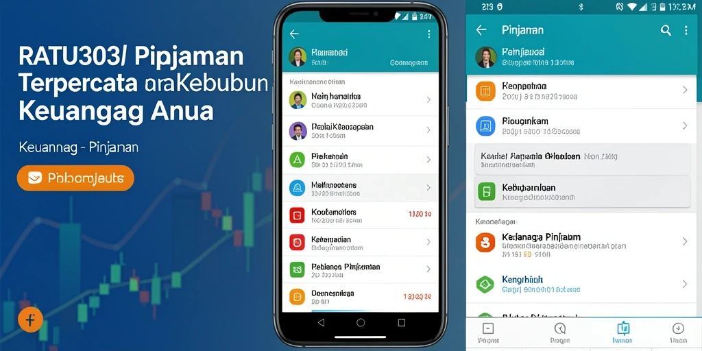 Antarmuka pengguna aplikasi RATU303 untuk pengajuan pinjaman yang mudah dan cepat.