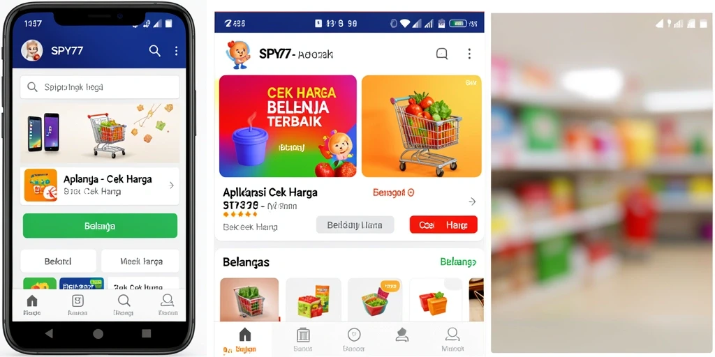Tampilan antarmuka SPY77 menunjukkan fitur Cek Harga yang ramah pengguna.