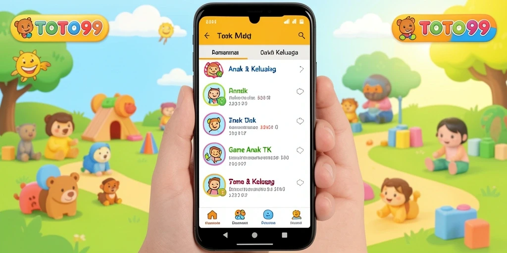 Tampilan antarmuka TOTO99 yang menarik untuk anak-anak.