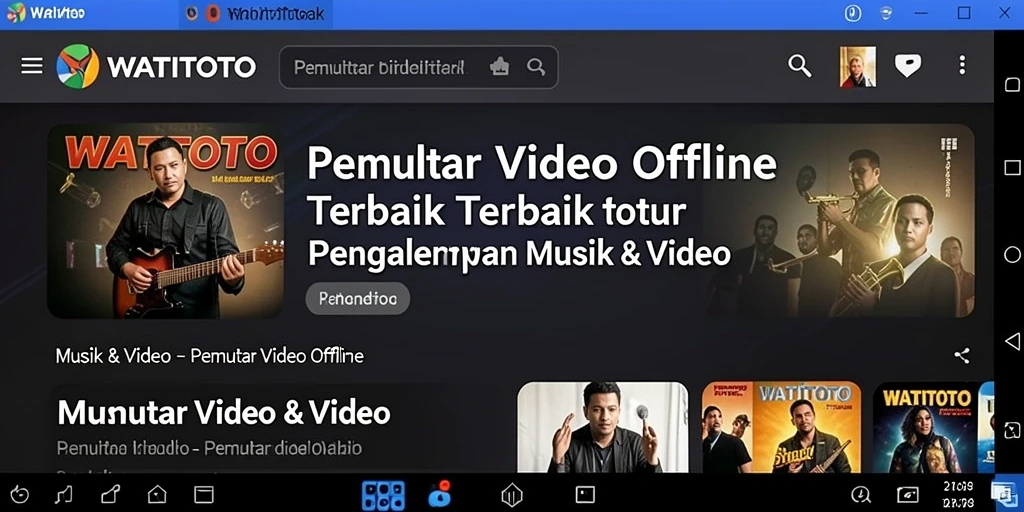 Antarmuka pengguna WATITOTO yang sederhana dan intuitif.